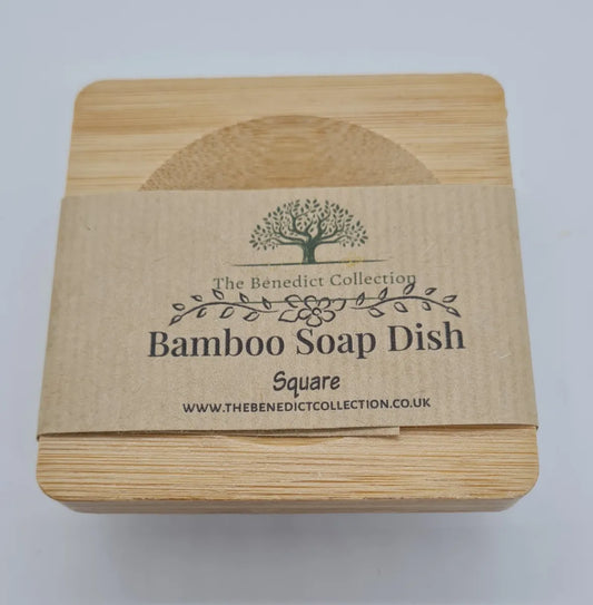 Square Bamboo Soap Dish