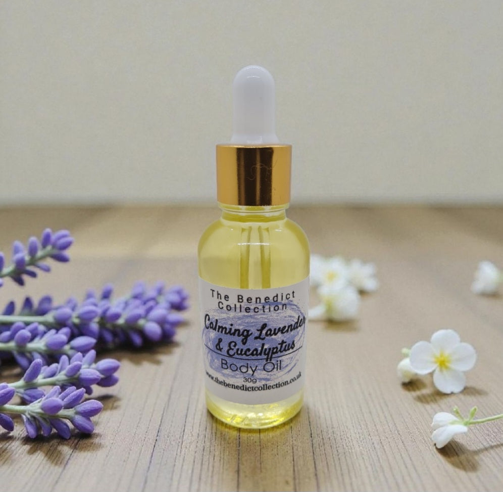 Calming Lavender & Eucalyptus Body Oil - Spa Range