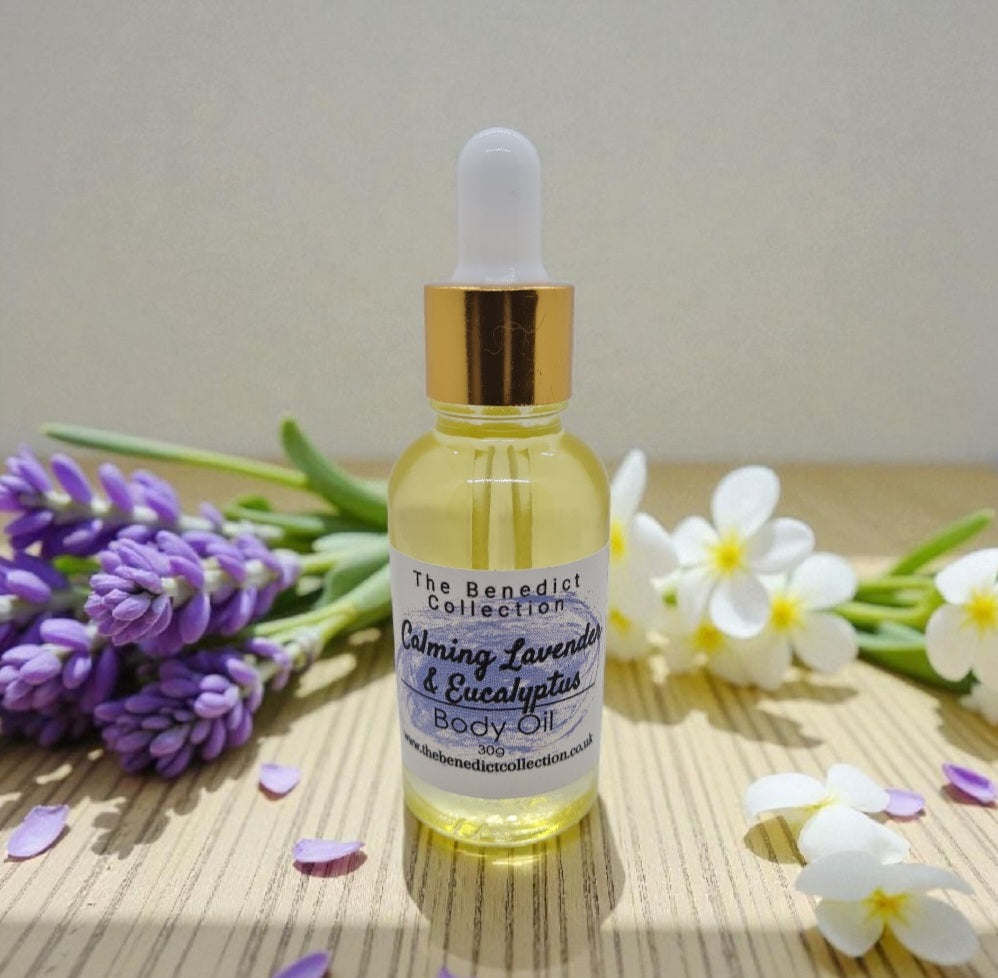 Calming Lavender & Eucalyptus Body Oil - Spa Range